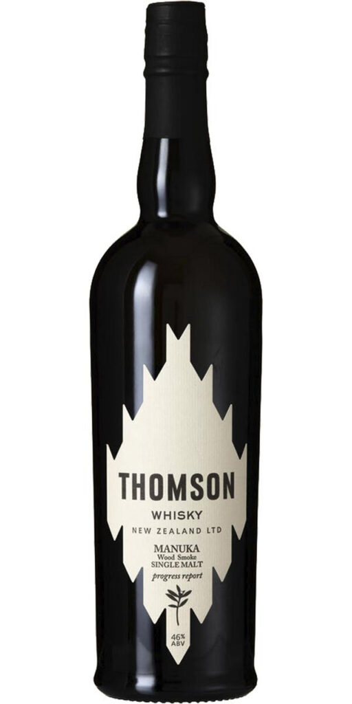 Bottle of Thomson Manuka Smoke Single Malt
